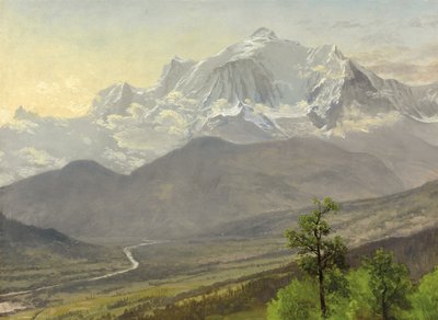 Mont Blanc door Albert Bierstadt